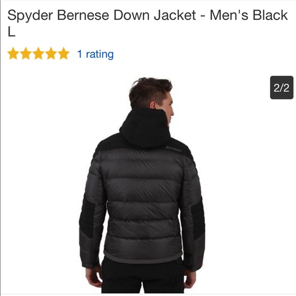 Men's Spyder Bernese Down Jacket - Picture 3 of 8